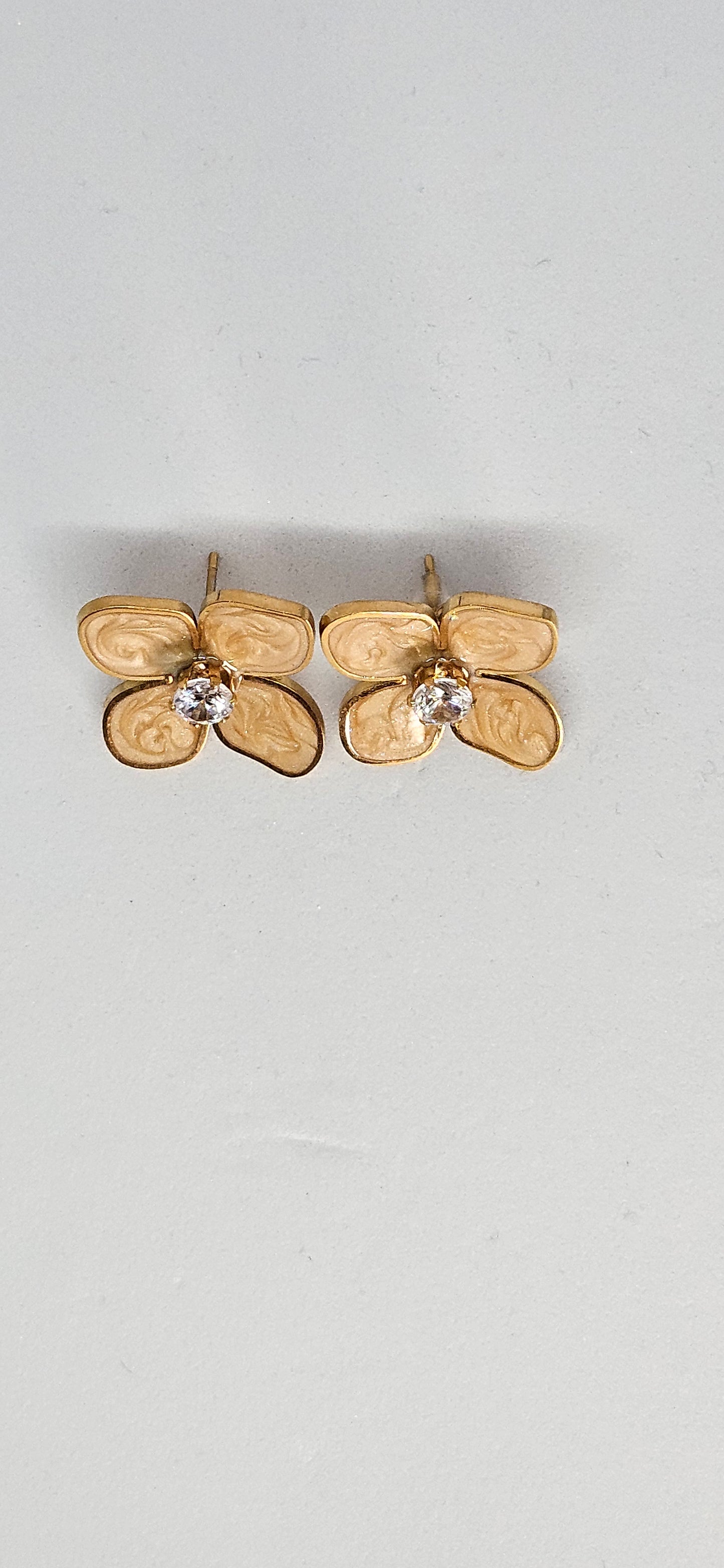 Boucles d'oreilles Iris Bleu
