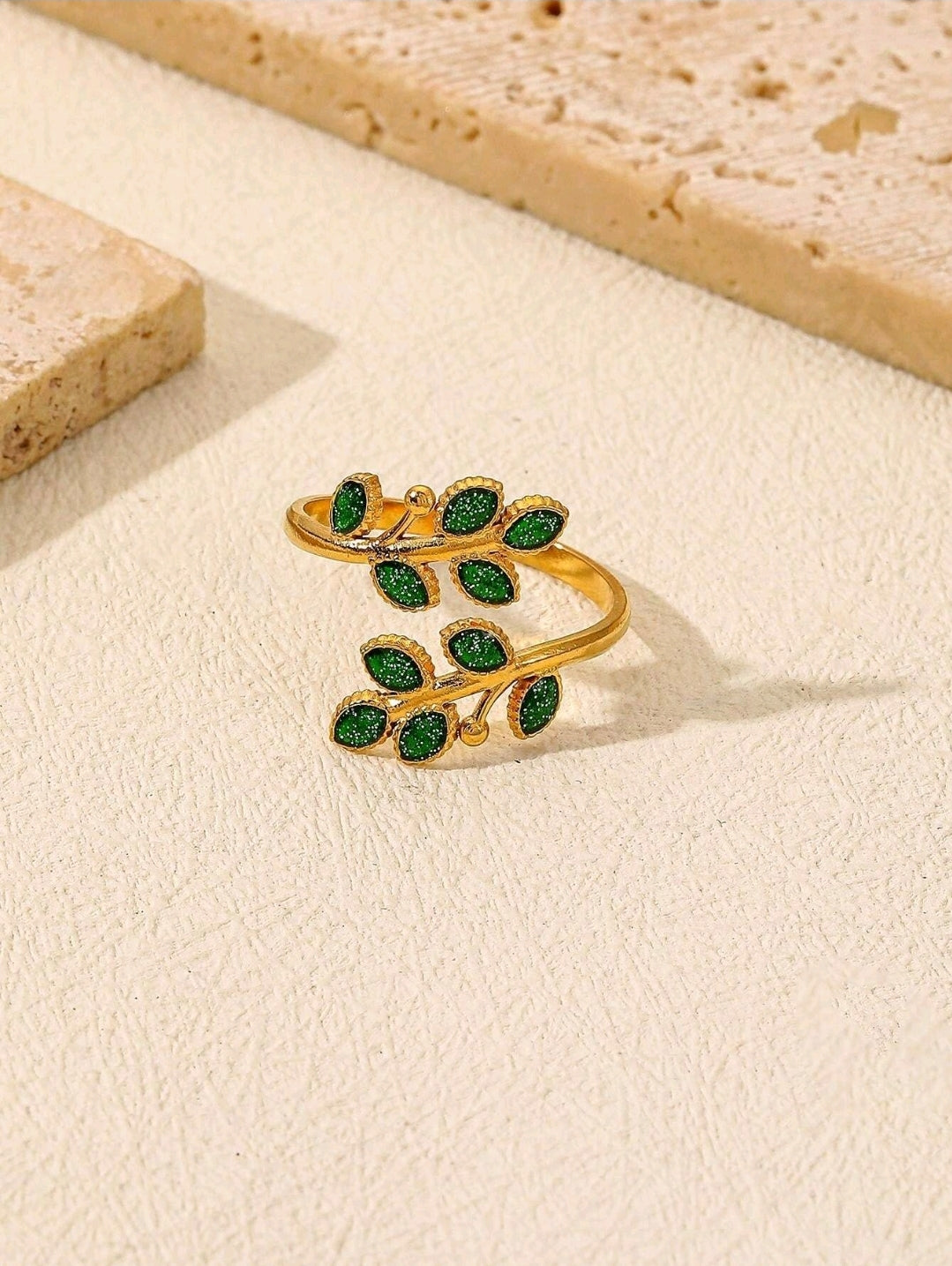Bague Laurel green