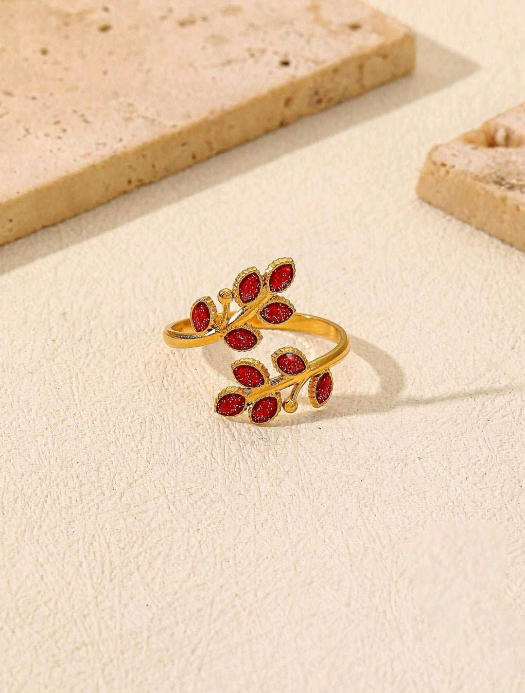 Bague Laurel Red