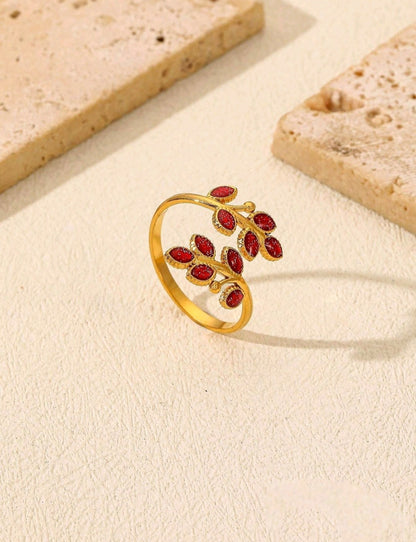 Bague Laurel Red